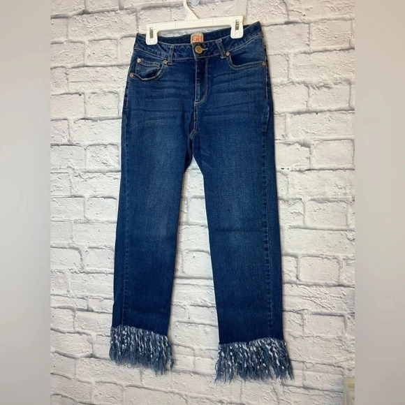 Gianni Bini fray hemmed blue jeans size 5 - Picture 2 of 7